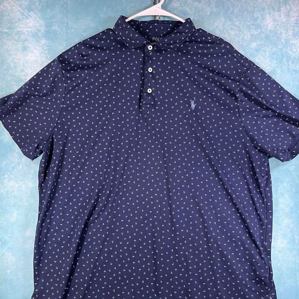 Polo-ralph-lauren Men's Navy and Blue Polo-shirts